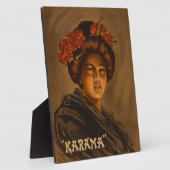 Plaque Photo Karama : Actrice japonaise Romance Geisha (Côté)