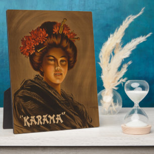 Plaque Photo Karama : Actrice japonaise Romance Geisha
