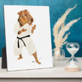 Plaque Photo Karate Terrier (Côté)