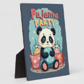 Plaque Photo Kawaii Panda Pajama Party Cosy Slepov esthétique (Côté)
