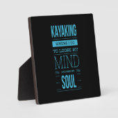 Plaque Photo Kayak Où Je Vais Perdre L'Esprit (Recto)