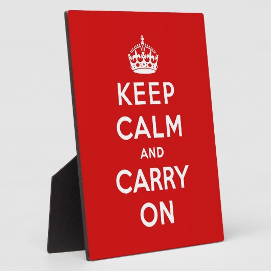 Plaque Photo keep calm and carry on original (Côté)