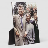 Plaque Photo Kennedy Brothers, président John, Robert & Ted (Côté)