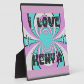 Plaque Photo Kenya Heart Art : I Love Kenya (Côté)