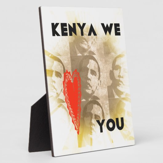 Plaque Photo Kenya We Lovely You Perspective Art Design (Côté)