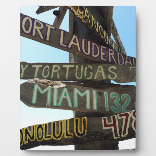 Plaque Photo Key West Signs (Devant)