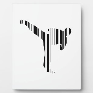 Plaque Photo KICKBOXER BAR CODE Kickboxing Barcode Pattern