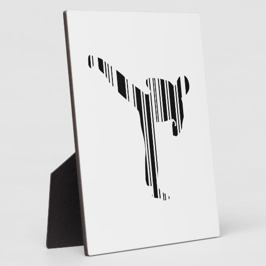 Plaque Photo KICKBOXER BAR CODE Kickboxing Barcode Pattern (Côté)