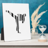 Plaque Photo KICKBOXER BAR CODE Kickboxing Barcode Pattern (Côté)