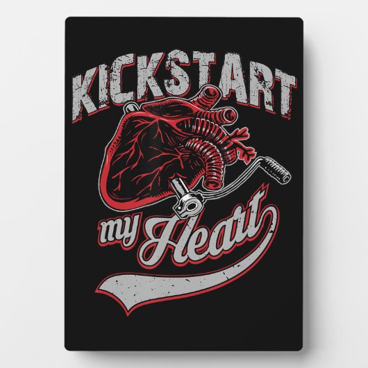 Plaque Photo Kickstart My Heart Motorcycle Art Cadeau (Devant)