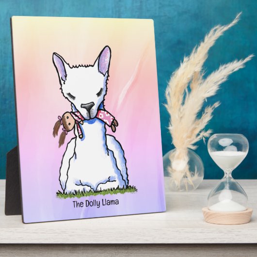 Plaque Photo KiniArt Dolly Llama (Côté)