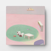 Plaque Photo Kitten détente dans le salon (Devant)