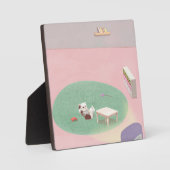 Plaque Photo Kitten détente dans le salon (Recto)