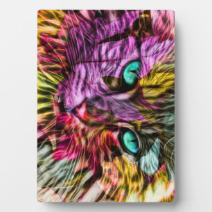 Plaque Photo Kitty Chat Automne Feuilles d'Artsy Coloré Design