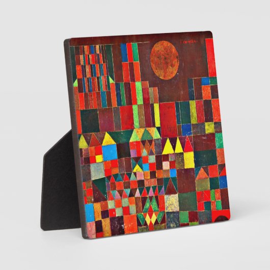 Plaque Photo Klee - Château et Soleil (Recto)