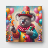 Plaque Photo Koala Clown (Devant)