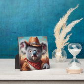 Plaque Photo Koala Cowboy (Insitu)