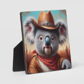 Plaque Photo Koala Cowboy (Recto)