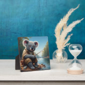 Plaque Photo Koala Fishing (Insitu)