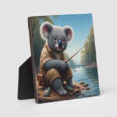 Plaque Photo Koala Fishing (Recto)