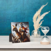 Plaque Photo Koala Kangaroo Rider (Insitu)