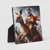 Plaque Photo Koala Kangaroo Rider (Recto)