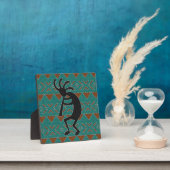 Plaque Photo Kokopelli Conception Turquoise Sud-Ouest (Insitu)