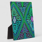 Plaque Photo Kuna Indian Diamond Mola (Côté)