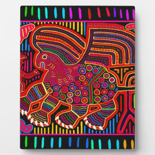 Plaque Photo Kuna Indian Friendly Dragon