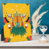 Plaque Photo Kwanzaa jaune (Côté)