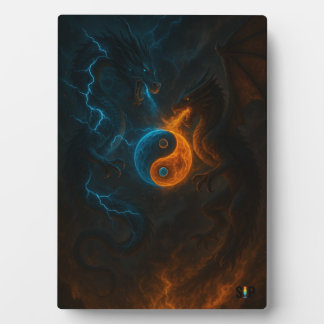 Plaque Photo L’Équilibre des Dragons – duel éternel