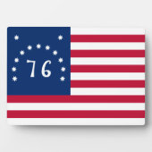 Plaque Photo La bannière de Bennington : le 76e drapeau de bata (Devant)