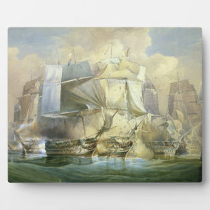 Plaque Photo La bataille de Trafalgar, le début de l'acte
