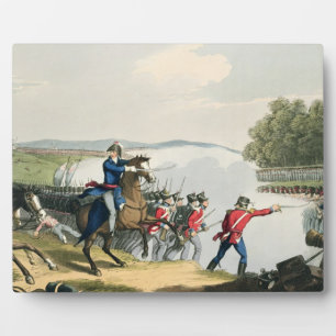 Plaque Photo La bataille de Waterloo décidée par le duc de Well
