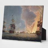 Plaque Photo La bataille du Nil, 1er août 1798, gravée (Côté)