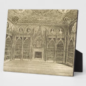 Plaque Photo La Bibliothèque, gravée par Godfrey, de 'Descripti (Côté)