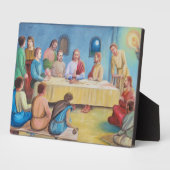 Plaque Photo La Cène : Jésus et les disciples (Côté)