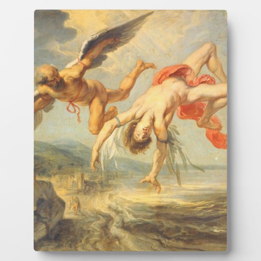 Plaque Photo La Chute D'Icarus Par Jacob Peter Gowy (Devant)