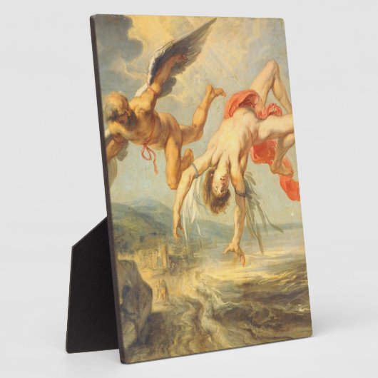 Plaque Photo La Chute D'Icarus Par Jacob Peter Gowy (Côté)