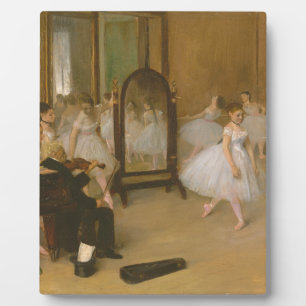 Plaque Photo La classe de danse (1870) Edgar Degas