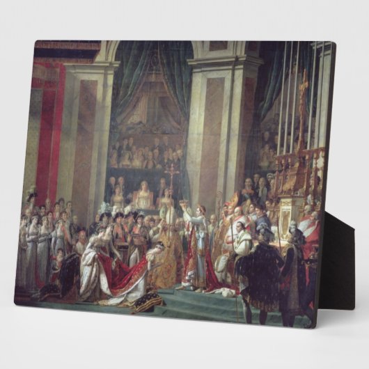 Plaque Photo La consécration de l'empereur Napoléon (Côté)