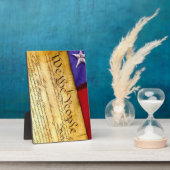 Plaque Photo La Constitution américaine (Côté)