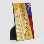 Plaque Photo La Constitution américaine (Côté)