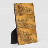 Plaque Photo La Constitution américaine (Côté)