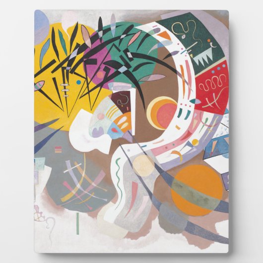 Plaque Photo La courbe dominante de Kandinsky Abstraite (Devant)