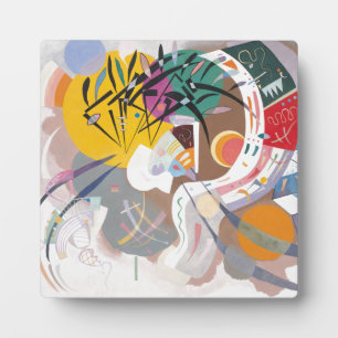 Plaque Photo La courbe dominante de Kandinsky Peinture d'art Ab