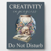 Plaque Photo La créativité en cours ne dérange pas l'auteur Sig (Devant)