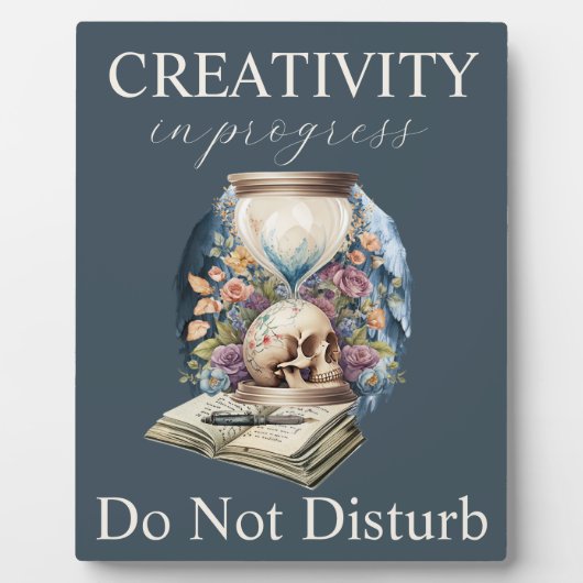 Plaque Photo La créativité en cours ne dérange pas l'auteur Sig (Devant)