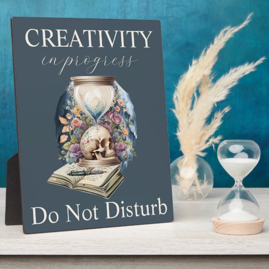 Plaque Photo La créativité en cours ne dérange pas l'auteur Sig (Côté)