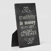 Plaque Photo La créativité est désagréable (Côté)